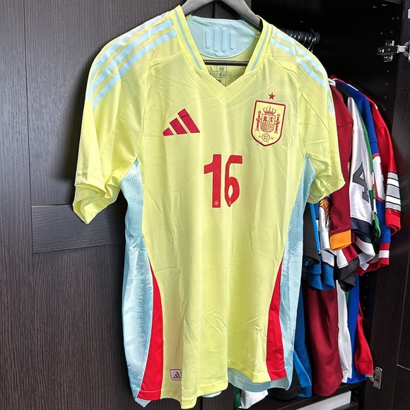 Rodrigo Spain National Team adidas 2024 Away Authentic Jersey - Yellow - Picture 4 of 7